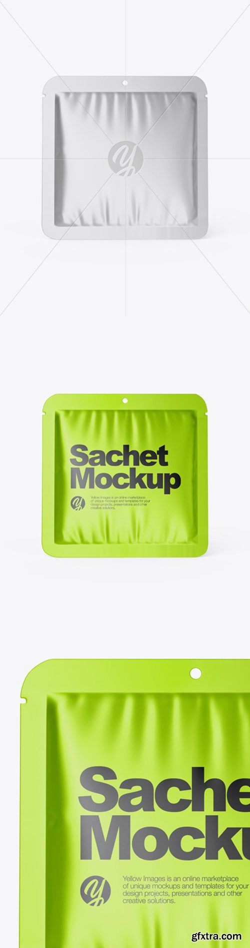 Metallic Sachet Mockup 52109