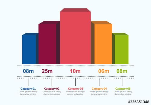 3D Bar Graph Infographic Layout - 236351348 - 236351348