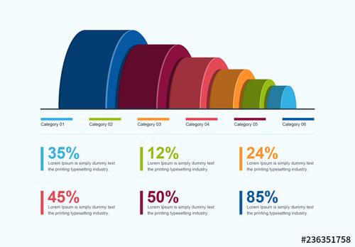 3D Rounded Infographic Layout - 236351758 - 236351758