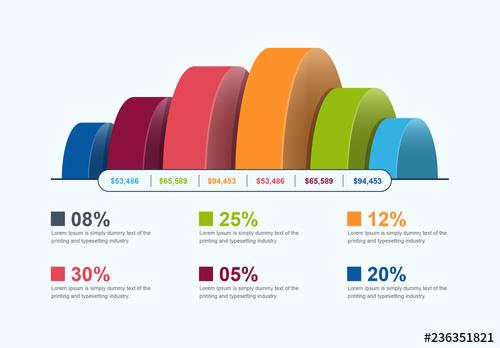 3D Rounded Infographic Layout - 236351821 - 236351821