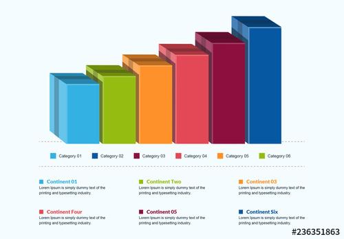 3D Bar Graph Infographic Layout - 236351863 - 236351863