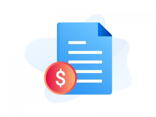 Finance Document Gradient Icon - finance-document-gradient-icon