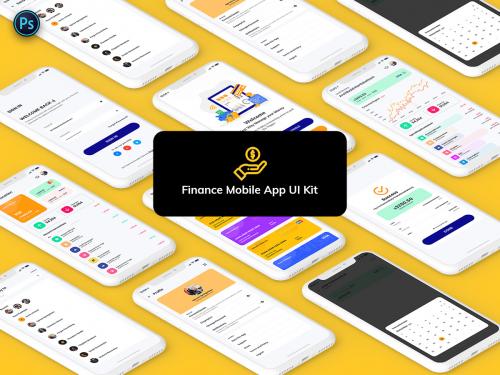 Finance Mobile App Template UI Kit Light Version - finance-mobile-app-template-ui-kit-light-version