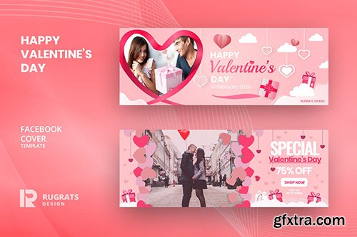 Valentine's R1 Facebook Cover Template