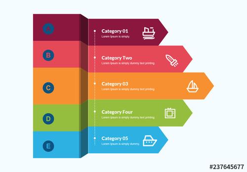 3D Arrow Infographic Layout - 237645677 - 237645677