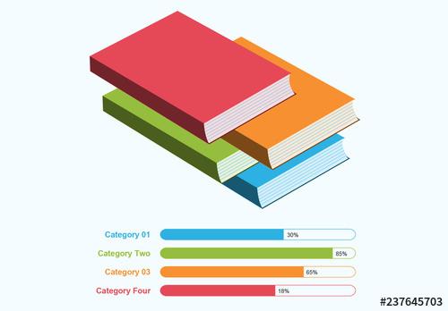 3D Book Infographic Layout - 237645703 - 237645703