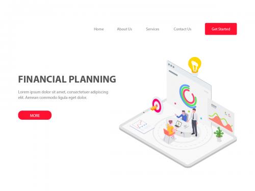 Financial Planning Isometric Illustration - FV - financial-planning-isometric-illustration-fv-12345ea4-b177-4789-b63b-5f5dd1208e51