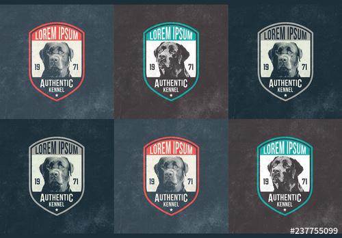 Dog Badge Layouts - 237755099 - 237755099