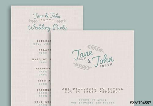 Stationery Set Layout with Wood Texture - 228704557 - 228704557