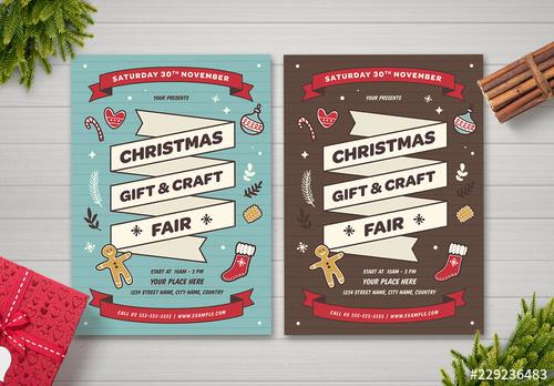 Christmas Fair Flyer Layout - 229236483 - 229236483
