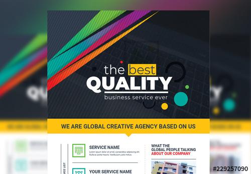 Multicolored Flyer Layout - 229257090 - 229257090