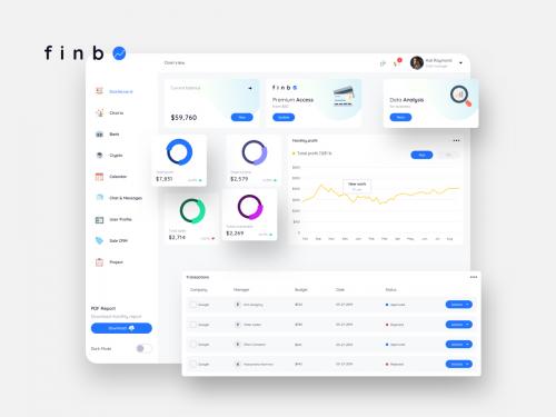 finbO Finance Dashboard Ui Light - FP - finbo-finance-dashboard-ui-light-p