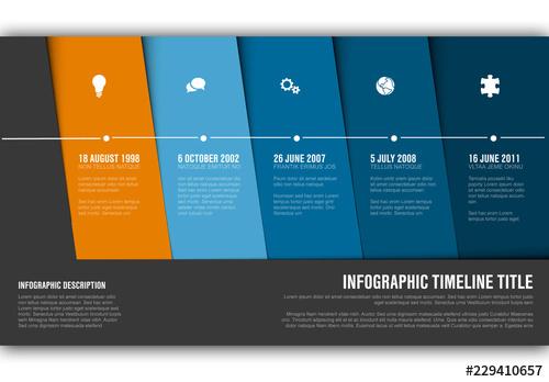 Infographic Layout with Diagonal Blocks - 229410657 - 229410657