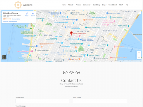 Find Us Page - Wedding WordPress Theme - find-us-page-wedding-wordpress-theme