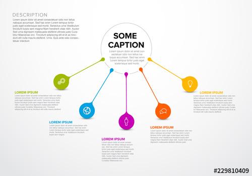 Connected Dropplets Inforgraphic Layout - 229810409 - 229810409