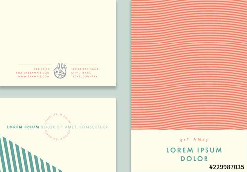 Pastel Postcard Layout Set - 229987035 - 229987035