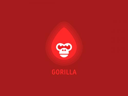 Fire Gorilla Head - fire-gorilla-head