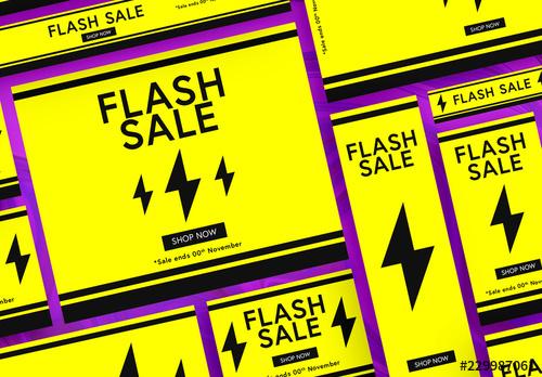 Flash Sale Web Banners Set - 229987061 - 229987061