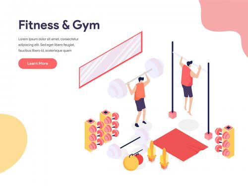Fitness and Gym Room Illustration - fitness-and-gym-room-illustration