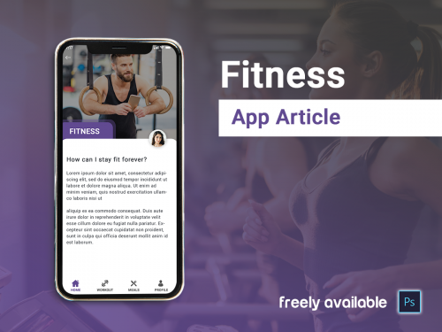 Fitness App Article Concept - fitness-app-article-concept