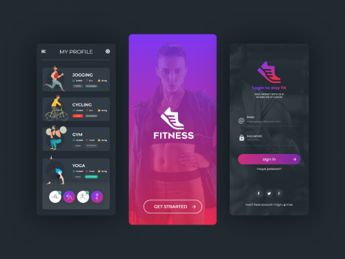 Fitness App Mockup - fitness-app-mockup-kit