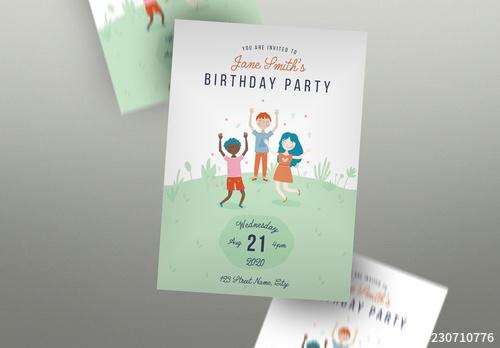 Birthday Invitation Flyer Layout - 230710776 - 230710776