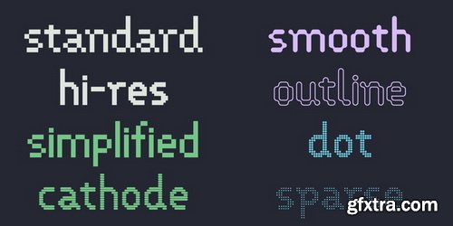 VP Pixel Font Family