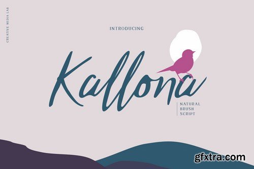 Kallona - Natural Brush Script font