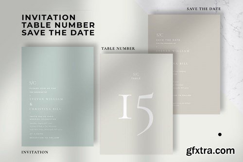 Minimal Wedding Invitation Suite