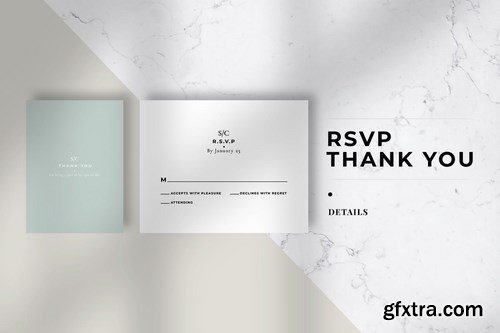 Minimal Wedding Invitation Suite