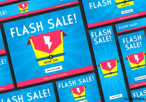 Flash Sale Web Banners Set - 230885944 - 230885944