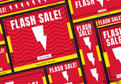 Flash Sale Web Banners Set - 230885945 - 230885945