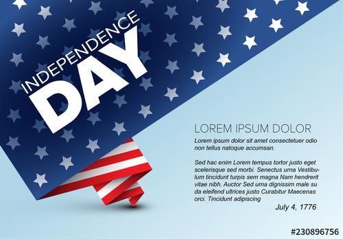 Independence Day Flyer with Flag - 230896756 - 230896756