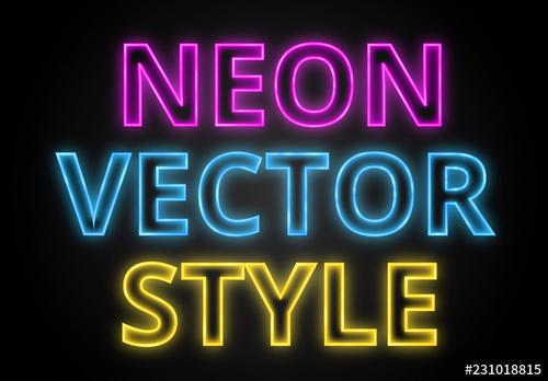 Neon Text Style - 231018815 - 231018815