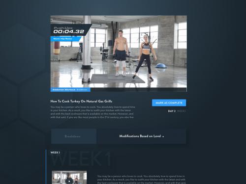 Fitness Web App - Video Player - fitness-web-app-video-player