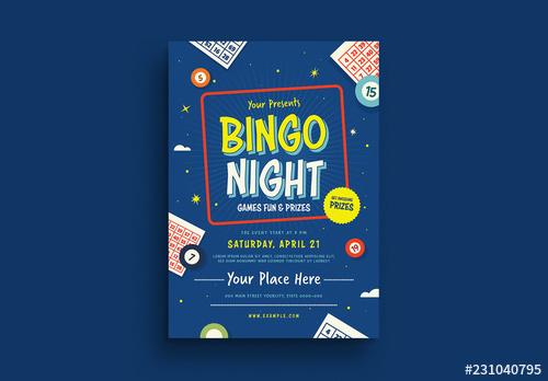 Bingo Night Flyer Layout - 231040795 - 231040795