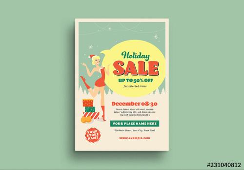 Christmas Sale Flyer Layout - 231040812 - 231040812