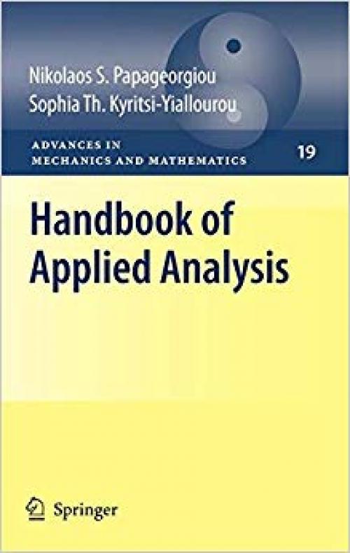 Handbook of Applied Analysis (Advances in Mechanics and Mathematics) - 0387789065