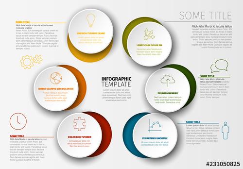 Cutout Circles Infographic Layout - 231050825 - 231050825