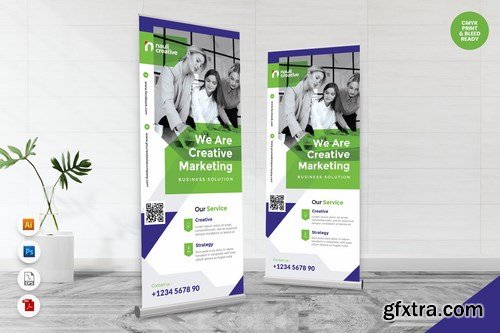 Creative Roll Up Banner AI & PSD Templates 2