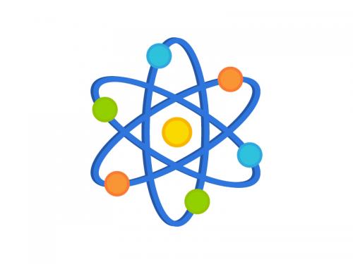 Flat Atom Icon - flat-atom-icon