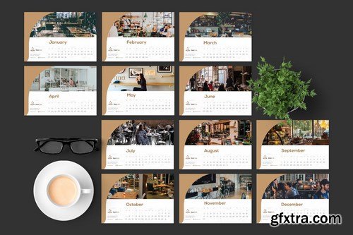 2020 Cafe - Coffee Calendar Desk Pro