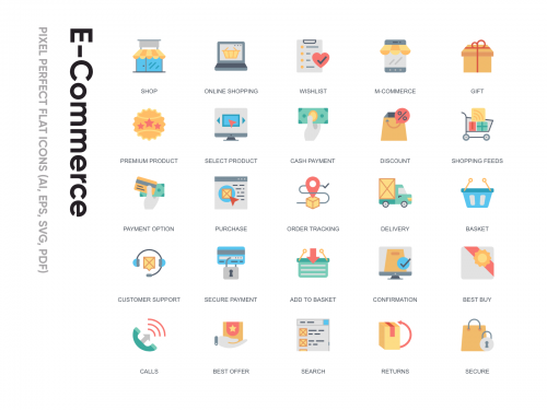 Flat Icon - E-commerce - flat-icon-e-commerce