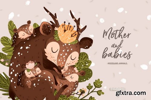 CM - Bundle Baby animal Clipart &amp; Pattern - 4272886