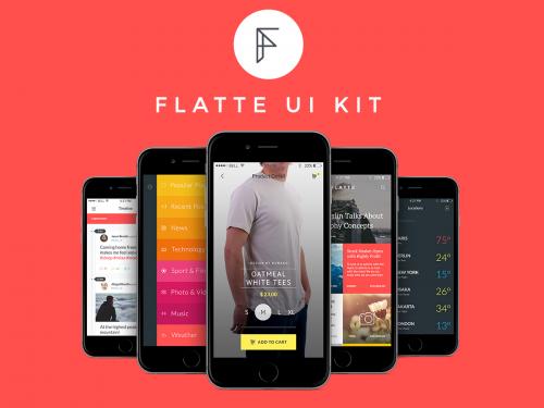 Flatte UI KIT 1000++ UI Elements for Sketch - flatte-ui-kit-1000-ui-elements-for-sketch