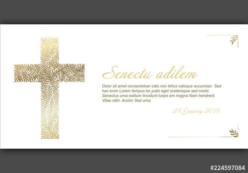 Funeral Card Layout - 224597084 - 224597084