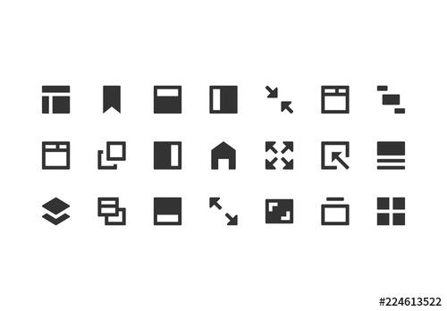 Application & Interface Icon Set - 224613522 - 224613522