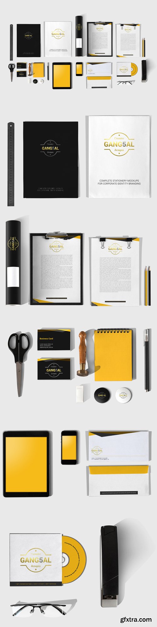 Stationery PSD Mockups Templates