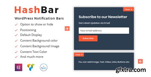 CodeCanyon - HashBar Pro v1.1.3 - WordPress Notification Bar - 21301777