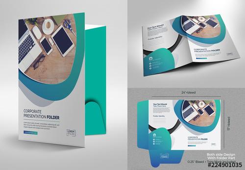 Gradient Presentation Folder Layout - 224901035 - 224901035